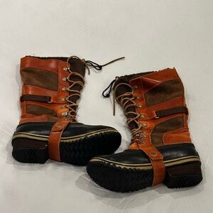 Sorel Women's Brown and Black Winter Boots